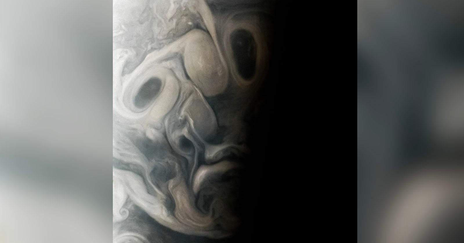 Space Probe Captures a Creepy Face Looking Out From Jupiter