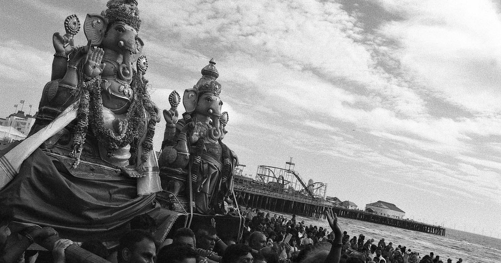  photographing hindu sea procession iconic british seaside town 