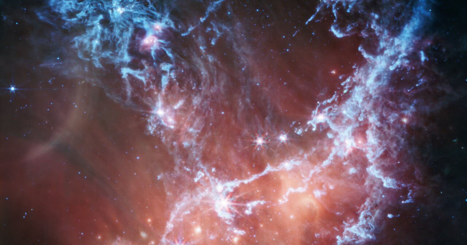 Webb Space Telescope Captures Ethereal View of a Stellar Nursery