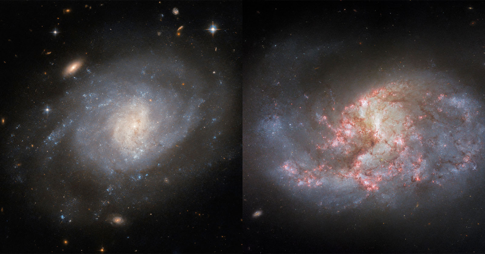 Hubble Looks at a Galaxys Bombastic Origins and Shows the Power of Filters