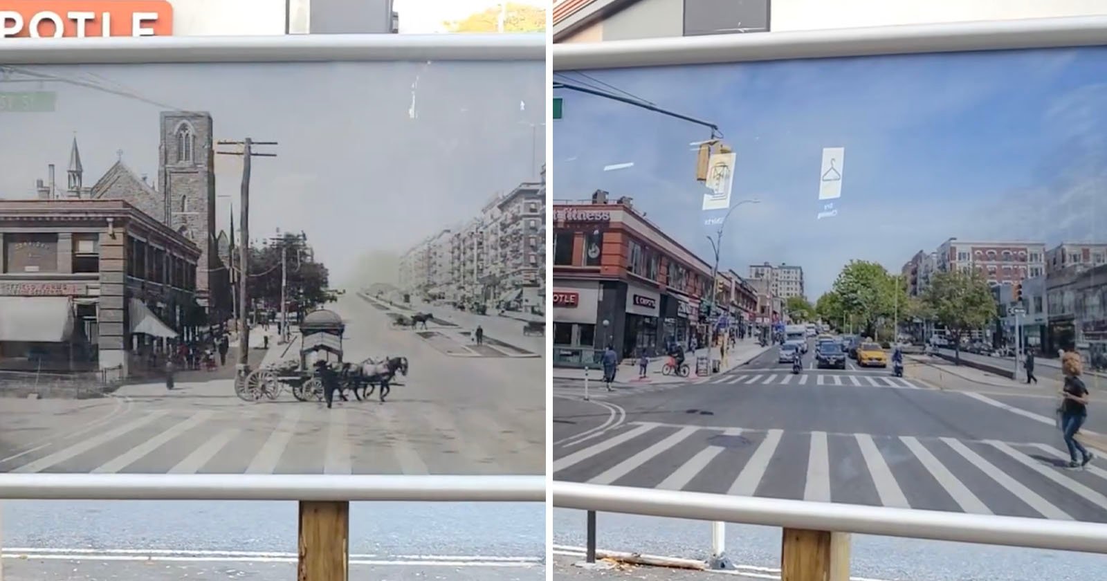 Amazing Lenticular Photo Lets You See New York Street in 1910 and 2023