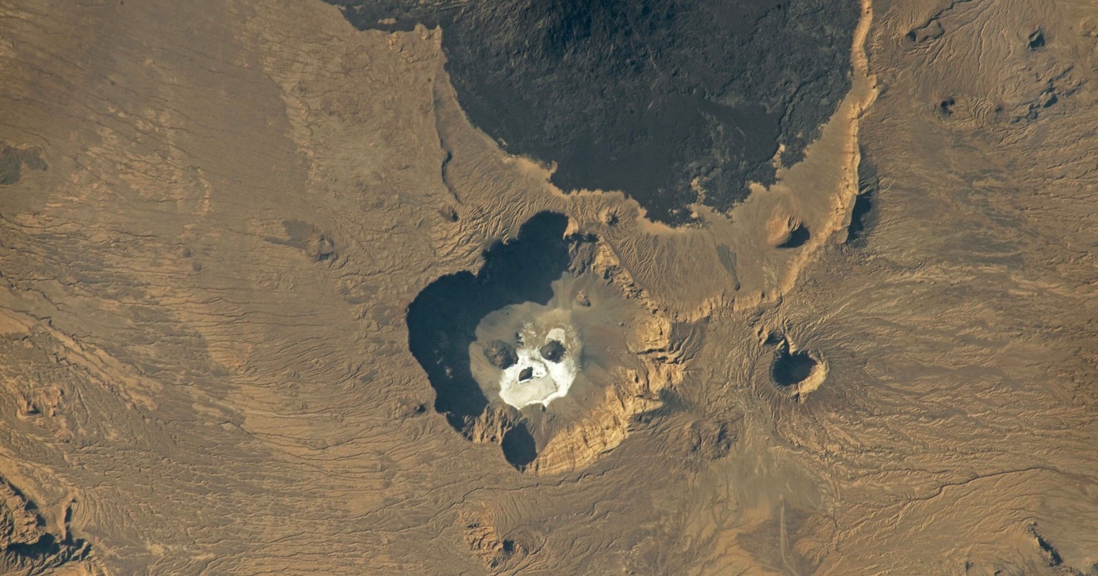Astronaut Captures Eerie Image of Giant Skull Staring Back From Earth