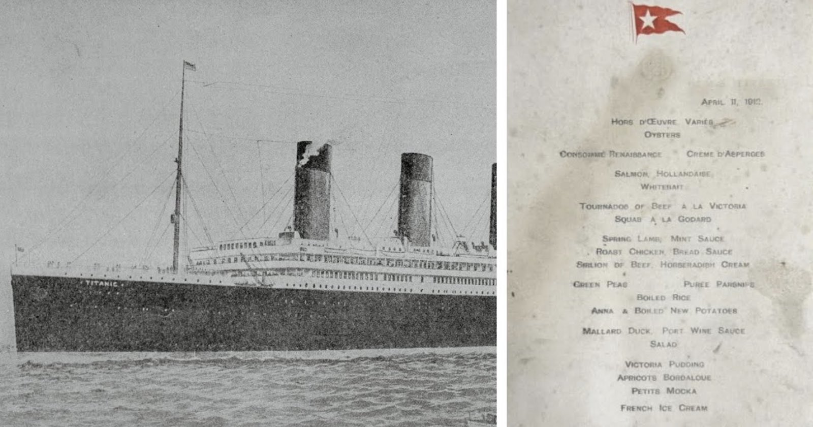 Titanic Dinner Menu Found in Photo Album Sells For $100,000