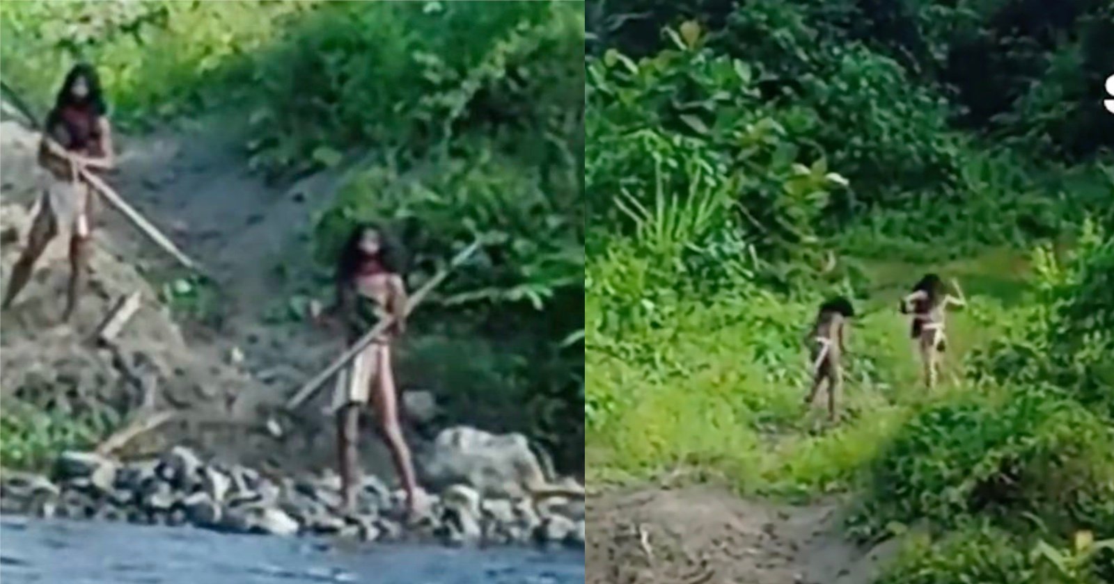  shocking footage shows uncontacted tribe being met 