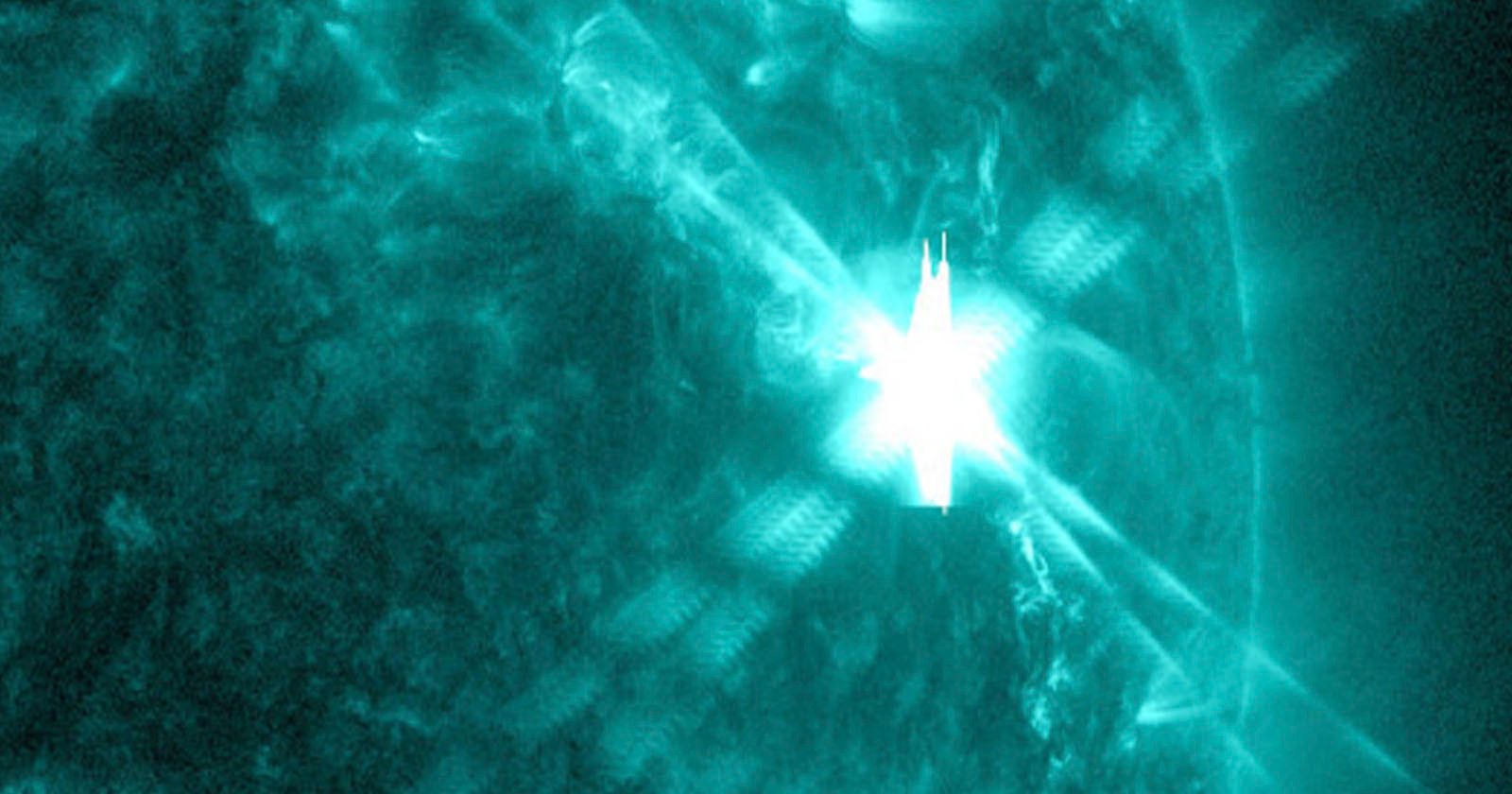 Watch a Massive Solar Flare That Knocked Out Radios Fire From the Sun
