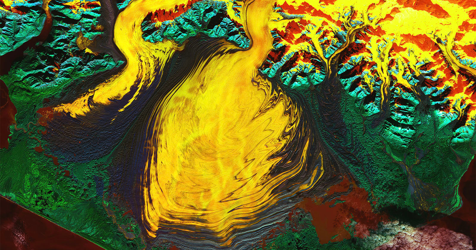  nasa satellite image technicolor portrait climate crisis 