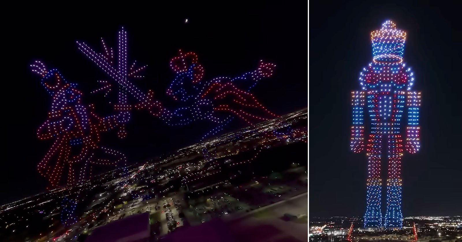Record-Breaking Christmas Drone Show Recreates The Nutcracker