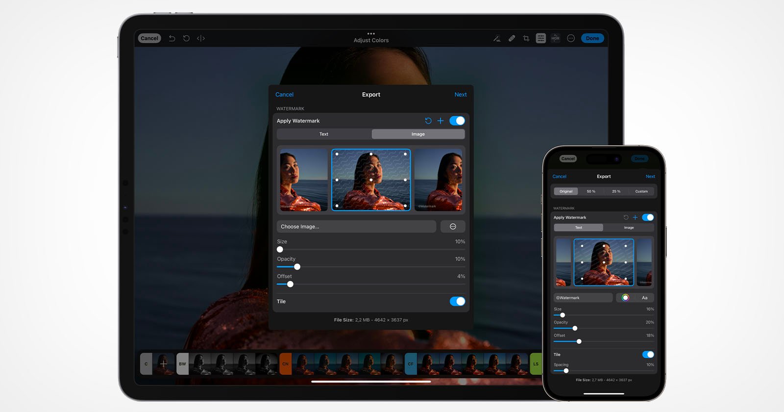 New Photomator Update Makes it Easier to Watermark Images