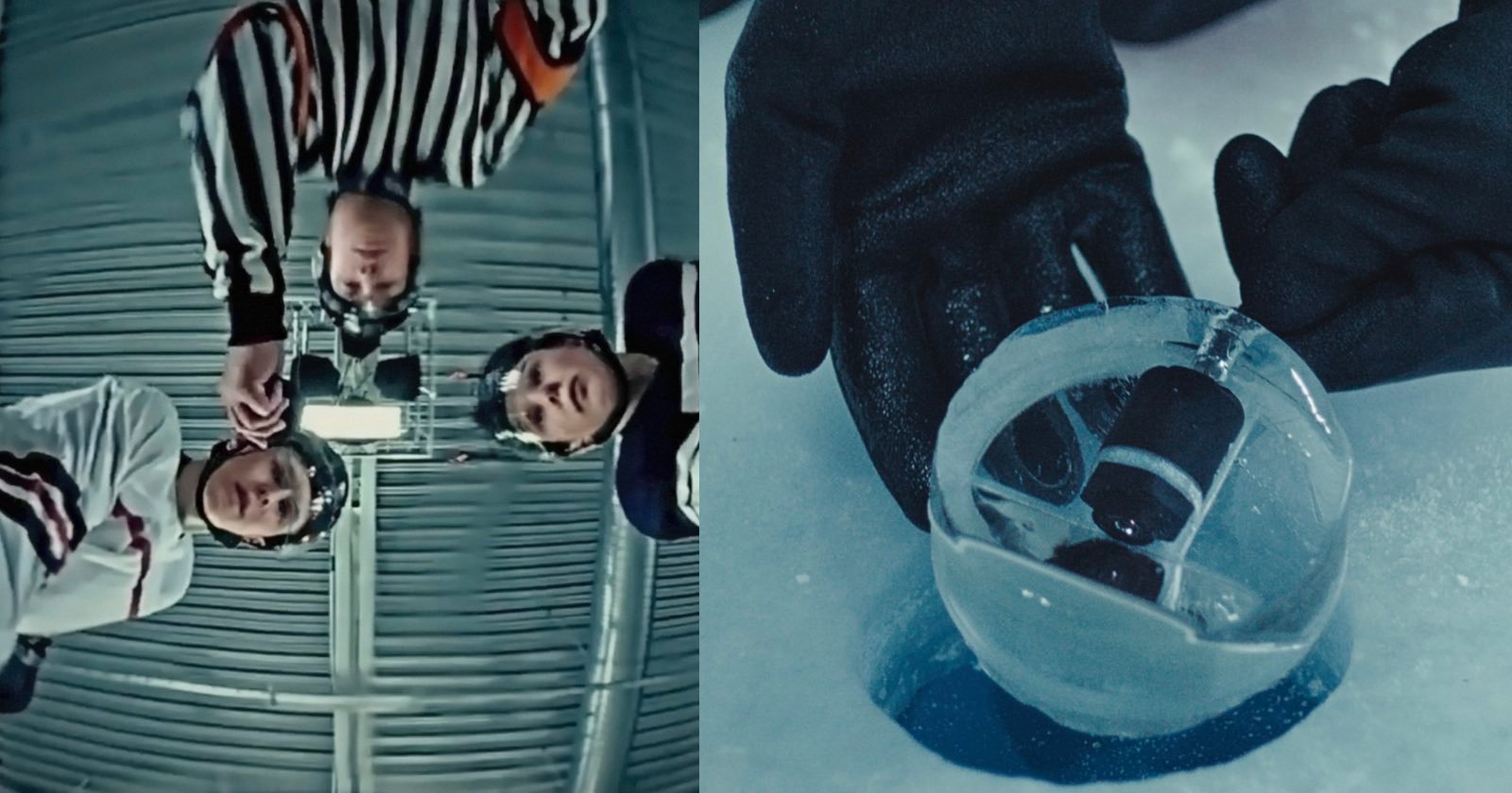  engineers freeze camera below ice hockey rink capture 