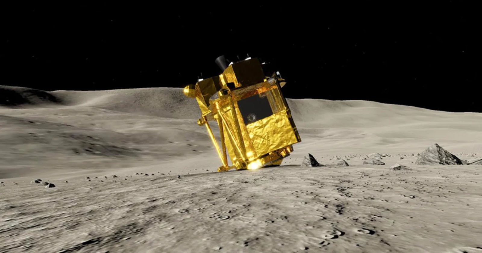 Japans SLIM Lunar Lander Back Online After Precise but Awkward Landing