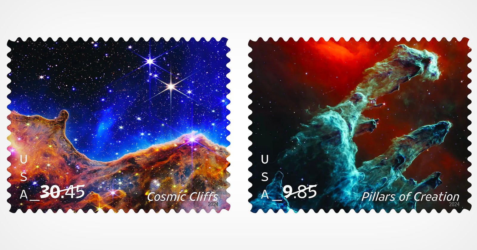 NASA and Postal Service Team Up for Commemorative Webb Photo Stamps
