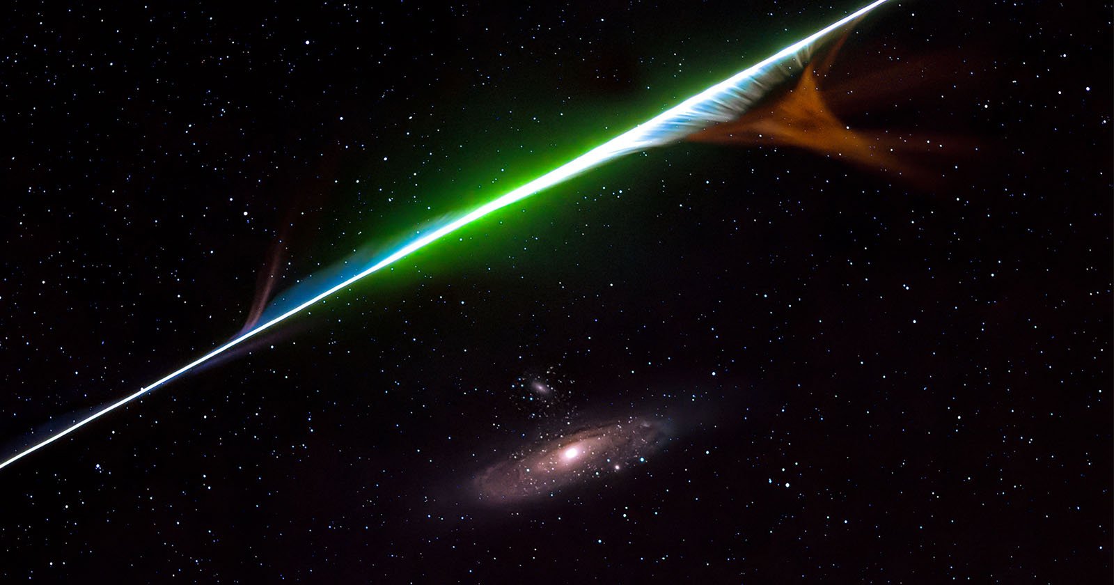  behind once-in-a-lifetime photo meteor streaking andromeda 