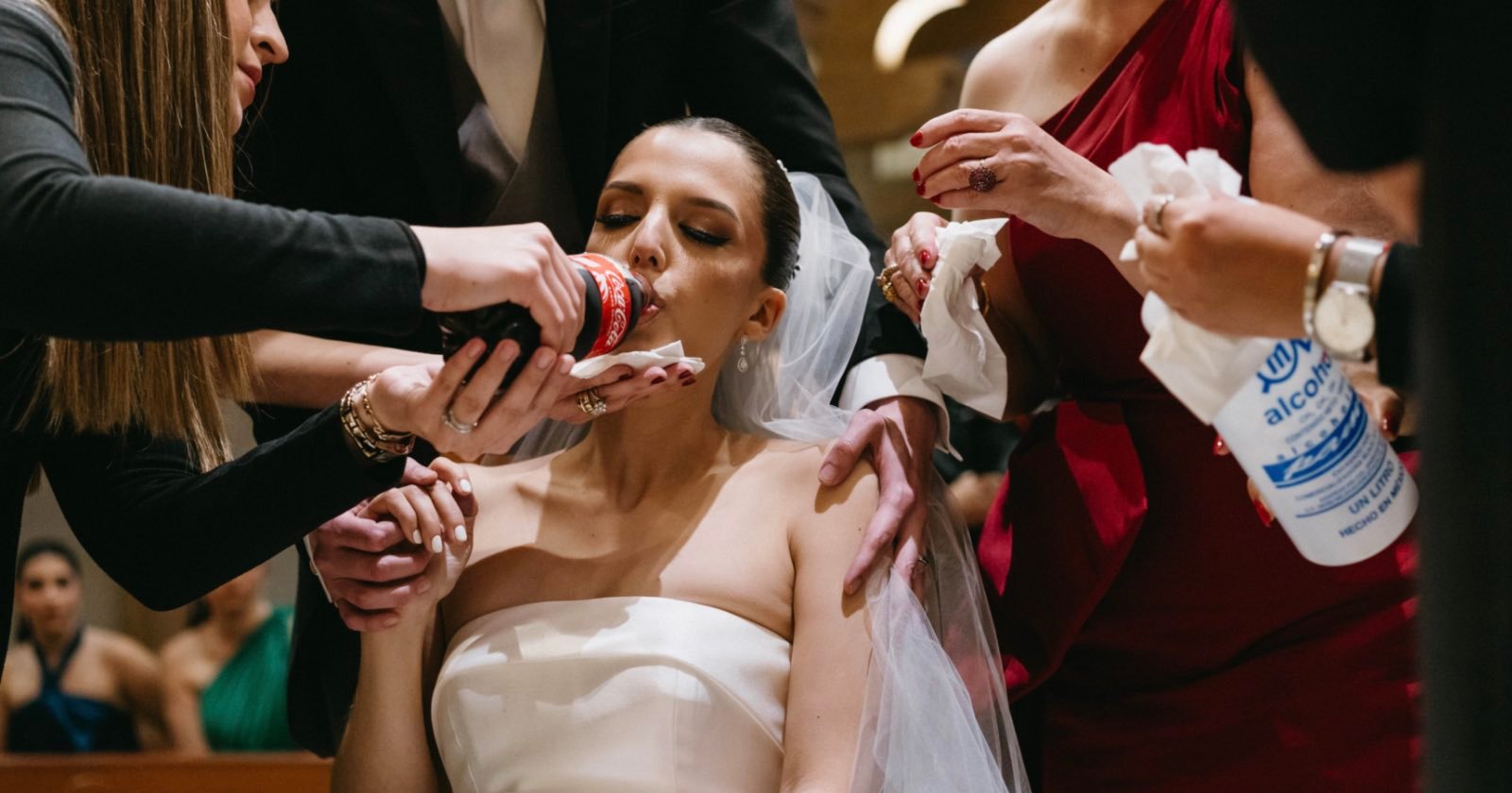 Wedding Photographer Goes Viral With Images of Bride Almost Passing Out
