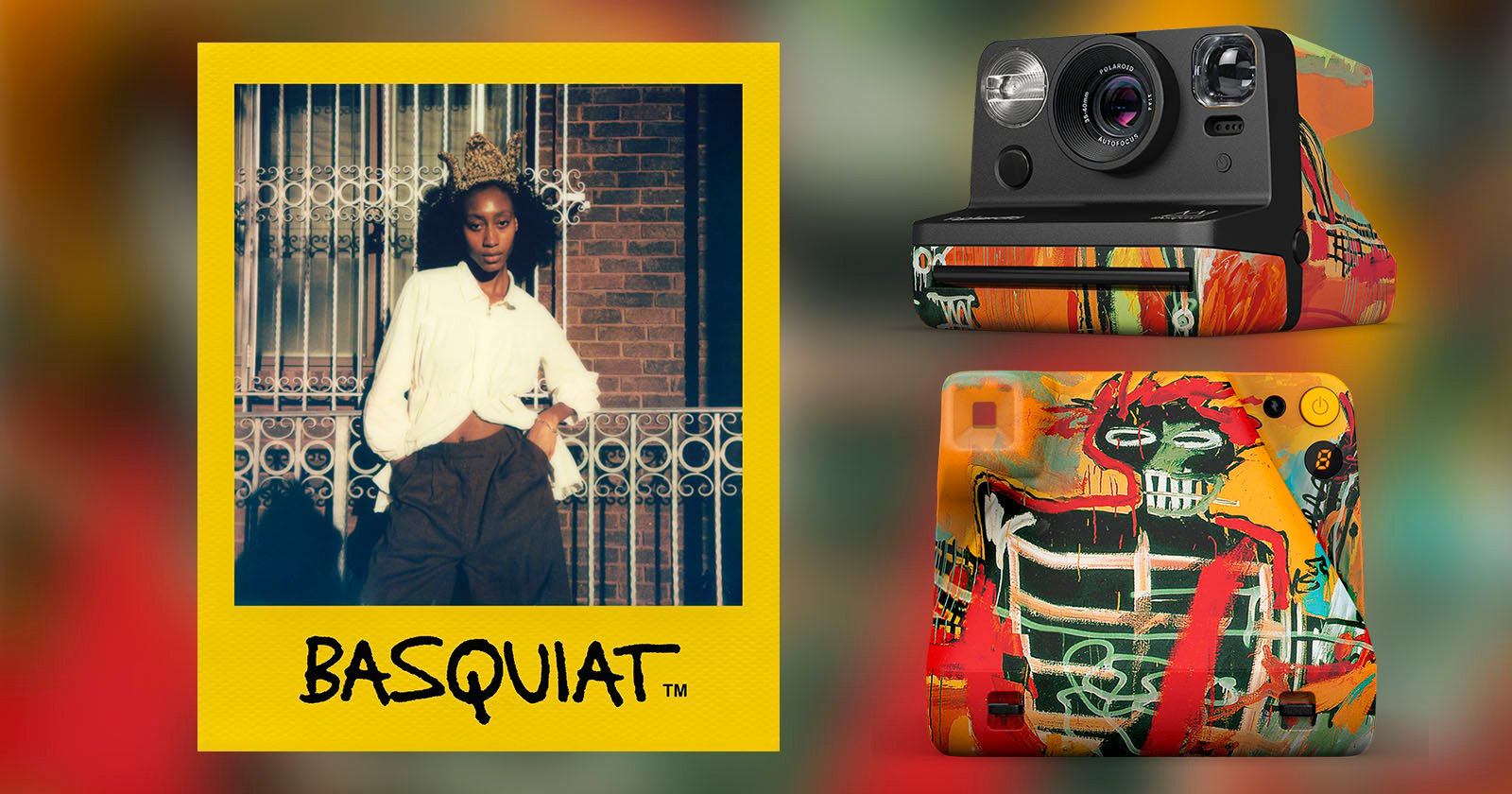Polaroid Celebrates Artist Basquiat With Vibrant New Camera and Film