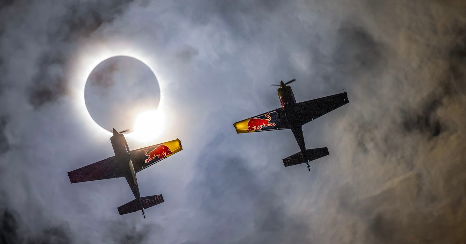 Pilots and Photographers Team Up for a Fly-Through of the Solar Eclipse
