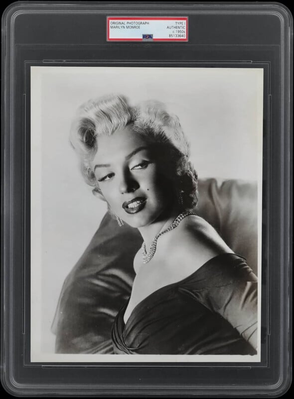A photograph of Marilyn Monroe.