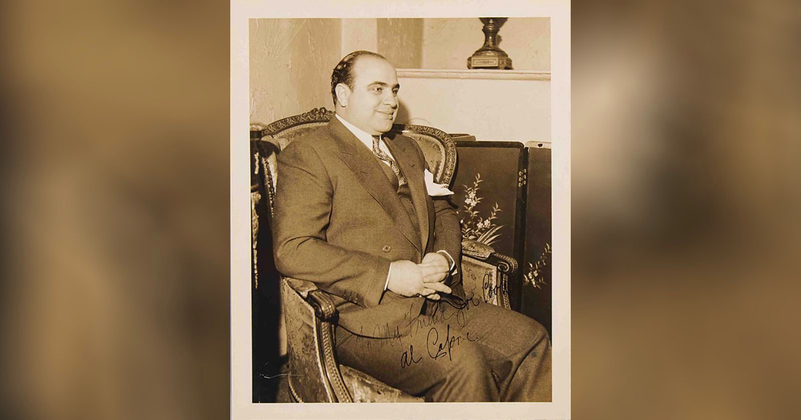  rare signed photo capone sells 62k auction 