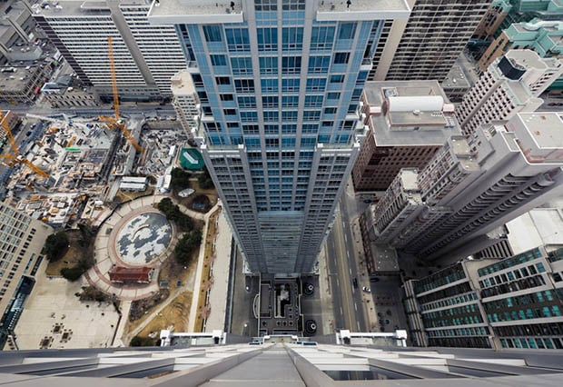 skyscraper rooftop