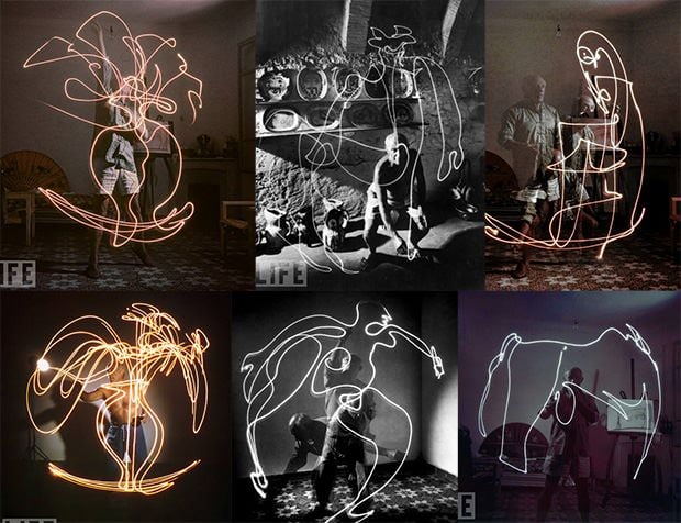 Light Painting Photos by Pablo Picasso