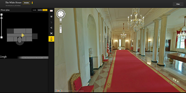 google virtual tour white house