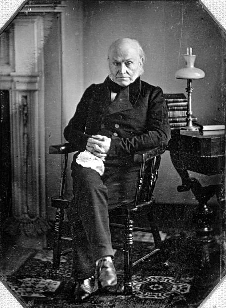 A portrait of US President John Quincy Adams