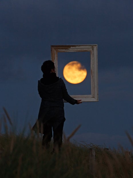 Magical Photos of a Person Playing with the Moon