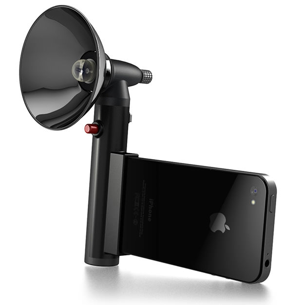 Paparazzo Light is an Old School Press Camera "Flash" for the iPhone