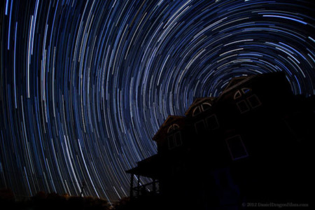 Beautiful Time-Lapse of Long Exposure Star Trails Traversing the Night ...