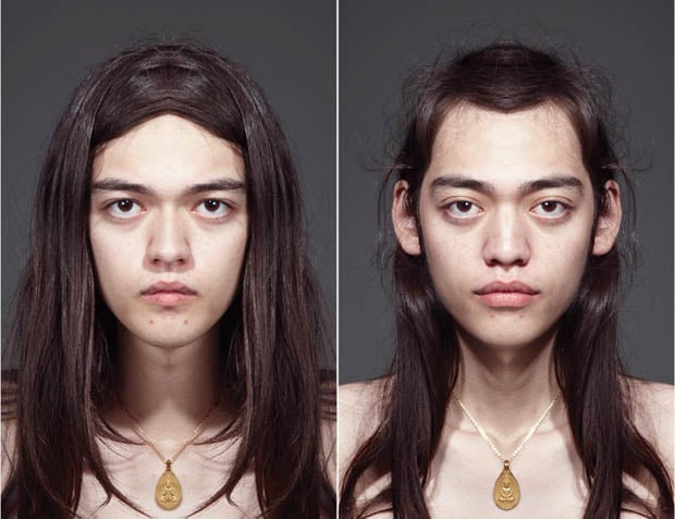 A Portrait Project Showing Subjects With Two Perfectly Symmetrical Faces