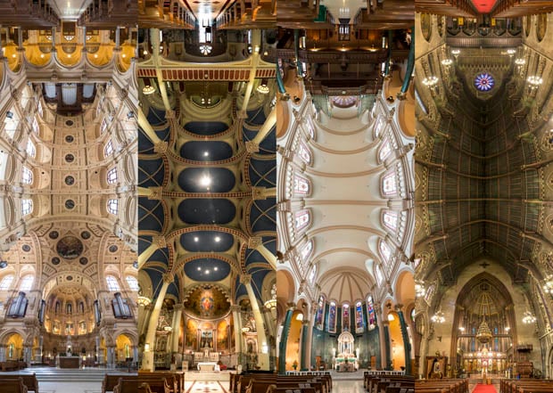 Trippy 180-Degree Vertical Panoramas of Churches in New York City