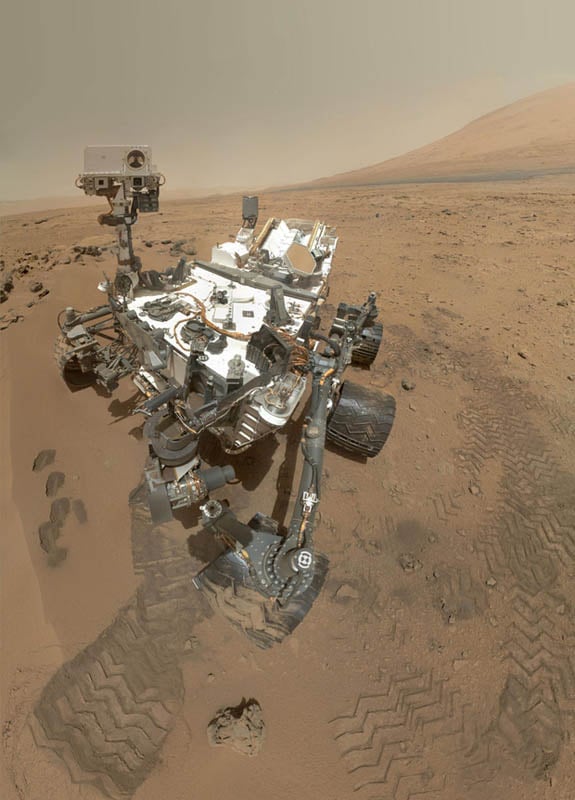 Even the Mars Curiosity Rover has taken a selfie.