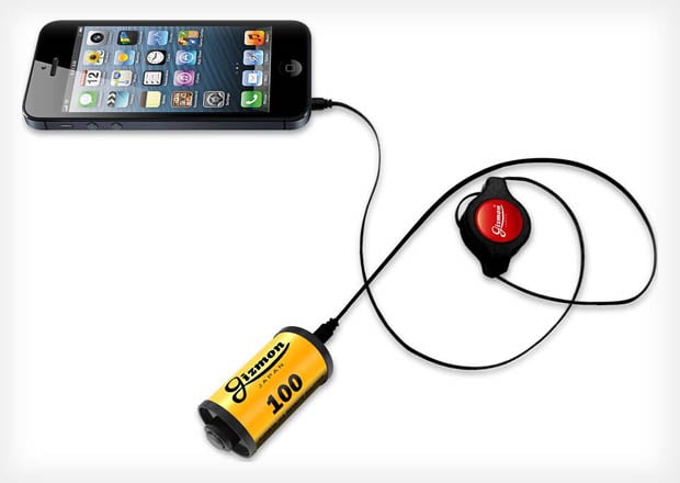 A Remote Shutter Release for iOS Devices That Masquerades as a Roll of Film iphoneshutterrelease