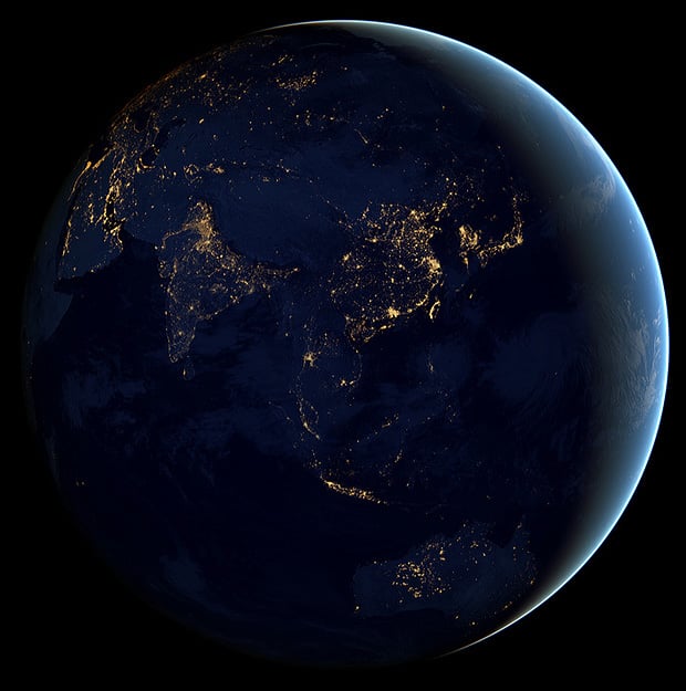 June Black Blue Marble