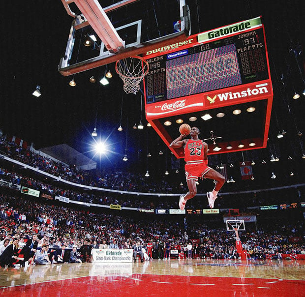 Iconic Photograph of Michael Jordan 