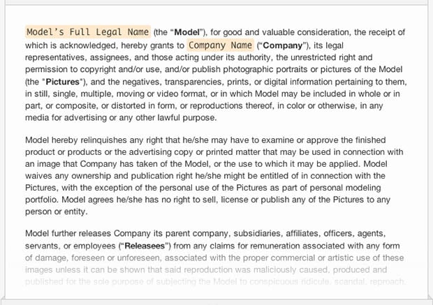 Sample Legal Forms