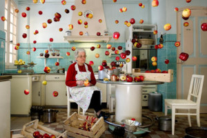 Quirky Portraits of People Surrounded by Swarms of Hanging Objects ...