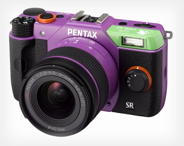 pentax pink camera