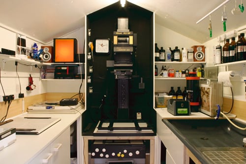 A Personal Darkroom Built Inside a New Backyard Shed