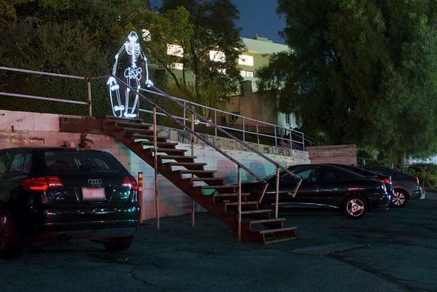 Light Painting Photographer Creates a Ghostly Skeleton Band