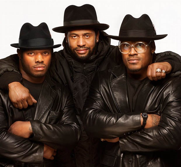 NFL stars Trent Richardson, LaMarr Woodley, Marshawn Lynch as Run DMC on "Ultimate Run DMC"