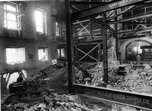 Construction Equipment inside the White House