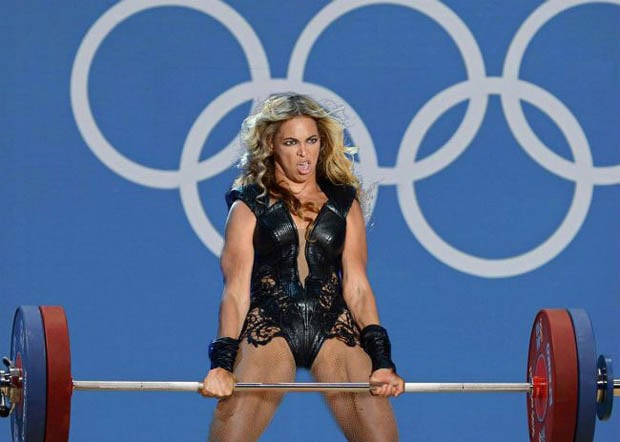This is just one of several embarrassing memes that sprang up after the awkward photos from the Halftime Show surfaced.
