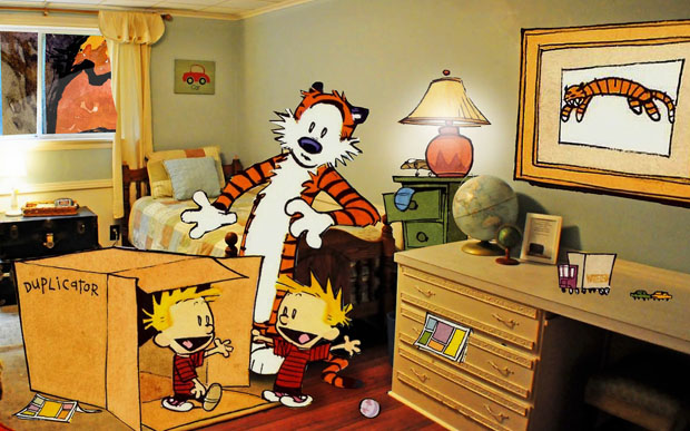 Calvin And Hobbes Photoshopped Into Photographs Of Real Locations