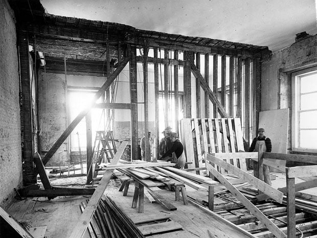 Bedroom and Sitting Room of the White House during the Renovation