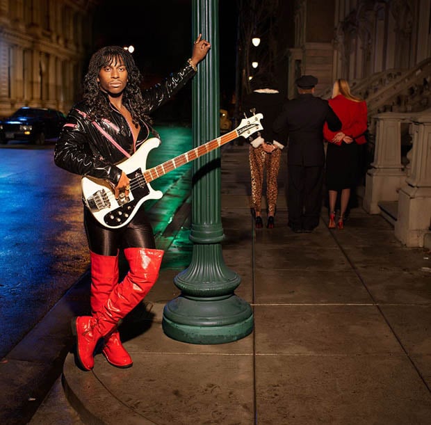 Motocross racer James Stewart as Rick James on "Street Songs"