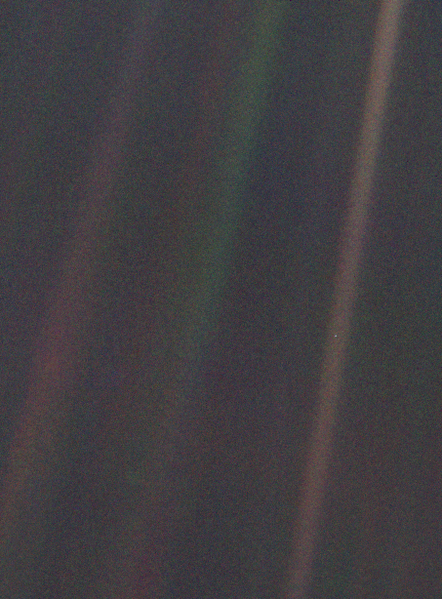 The Pale Blue Dot A Portrait Of Earth Shot From 37 Billion