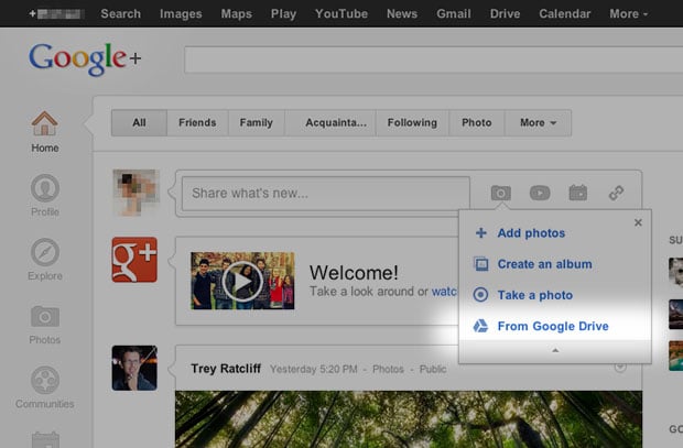 Google Drive - Share photos with Friends 