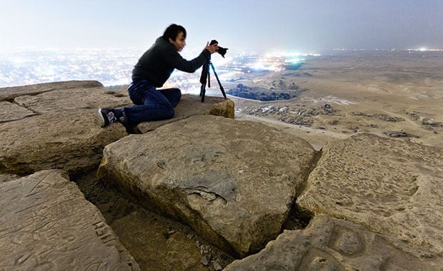 Russian Photographers Sneak to Top of Great Pyramid and Capture the