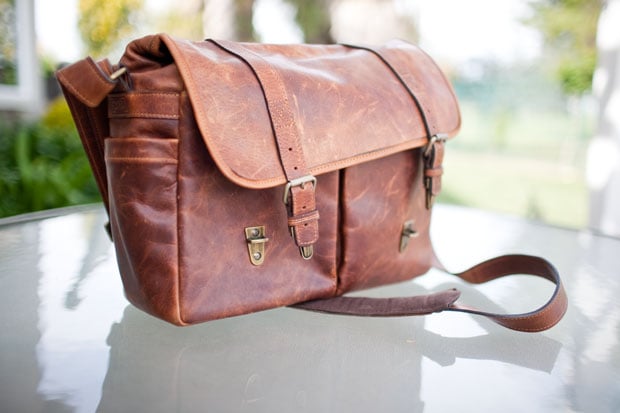The ONA Clifton camera and laptop leather backpack