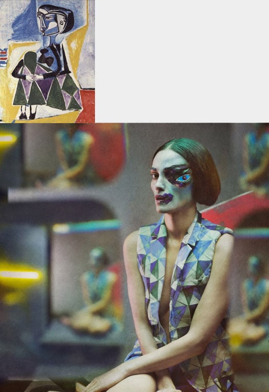 Clever Fashion Photographs in the Style of Picasso Paintings